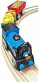 Hape Kleinkind Spielzeug Fracht Zug mit Batterieantrieb, 54 cm Länge x 40 cm Breite