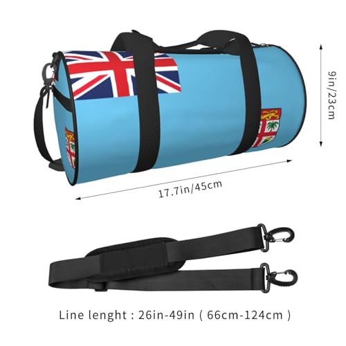 Fiji Flag Large Capacity Travel Bag - Durable Sports Duffel Bag for Hiking, Vacation, Fitness and Business4