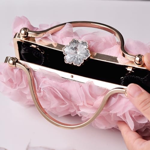 Pochette blanche de soirée avec chaîne pour robe de mariée chic