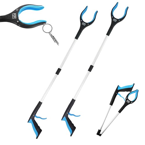 PEPE Mobility Pince Ramasse Objet Pliable (x2 Unités), Attrape Déchets et Objets sans se Baisser, Aimant Préhension Seniors Handicapés