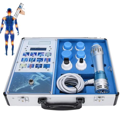 GZGHRZQS Máquina de Terapia de Ondas de Choque, Buen Efecto Profesional de la máquina electromagnética Máquina de Alivio del Dolor con Cabeza de Masaje, Arma de Masaje de relajación Muscular