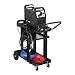 Stamos Welding Schweißwagen Schweißmobil Wagen für Schweßgeräte SWG-WC-1 (Belastbarkeit 75 kg, 3 Ablageflächen, obere Ablagefläche 45 x 29,5 cm, Stahl, Gasflaschenhalterung)