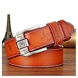 男性本革ベルト、高級男性革ピンバックルリバーシブル男性ベルト、ファッションカジュアルオムジーンズワークドレスベルト