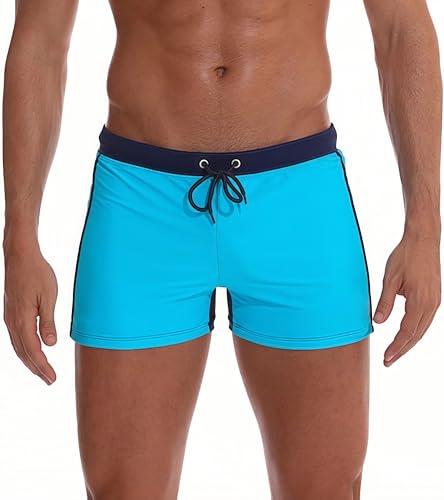 XDSP Maillot de Bain Homme Short de Bain Homme Shorts de Bain Maillot de Bain Maillot Surf Séchage Rapide Boxer de Plage avec Cordon de Serrage Réglable Confortable