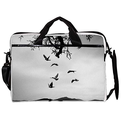 Bolso bandolera para portátil de 14 premium con acabados minimalistas