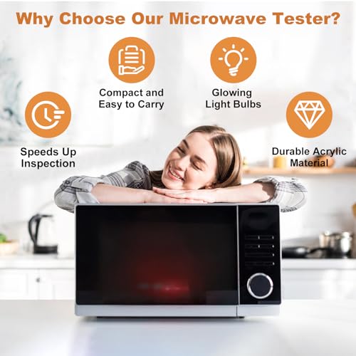 Image of 4750 Microwave Diagnostic Tool - Microwave Oven Safety Tester for Home /Commercial Microwave Oven Inspection (Square)