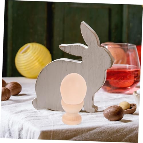 ULTECHNOVO 6stücke Teiliges Set Eierbecher Bemalen Unbehandelte Eierhalter Für Ostern Für Mädchen Praktische Dekoration Für Frühstückstisch Und Festlichkeiten – Bild 6