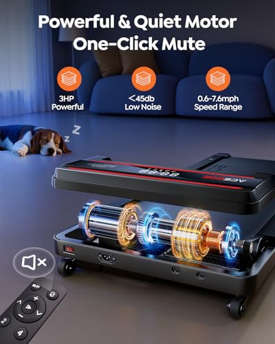 Motorized Folding Treadmill with Incline