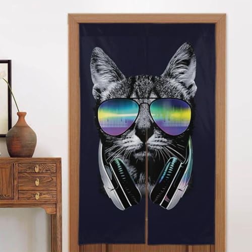 のれん シャワー ドアカーテン ファッション 暖簾 長さ カラー 芸術 猫 部屋仕切り 間仕切り 目隠し 遮光 断熱 壁飾り 壁掛け 見えにくい トイレ キッチ リビング 玄関 廊下 寝室 部屋 温泉 旅館 ホテル 飲食店 ワードローブ 脱衣所 出入り口