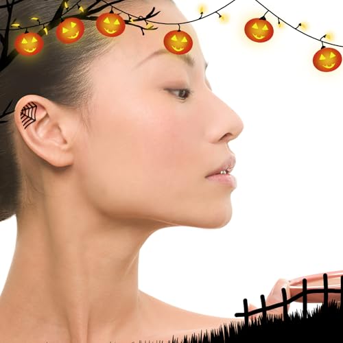 Spider Web Earrings for Women Spider Web Cartilage Earring Funny Fake Spider Punk Stud Earring Hip Hop Goth Halloween Piercing Earring Accessories Jewelry4