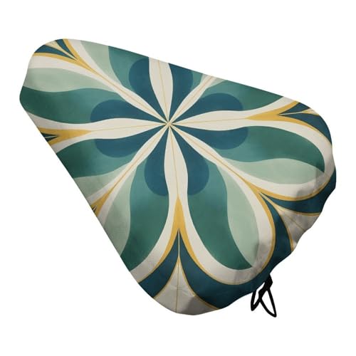 Blue And Brown Bike Seat Cover for Men Women, Waterproof & Dustproof Bike Seat Cushion with Drawstring, Adjustable Bicycle Saddle Cover for Or Rain & Sun Protection