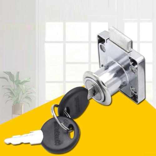 Serratura a camma per una conservazione sicura, include 2 chiavi per armadi e cassetti di mobili