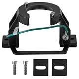 Ceiling Fan Mounting Bracket, 1PCS Cast Aluminum Sloped Cathedral Ceiling Canopy Bracket for Indoor/Outdoor Ceiling Fan Installation Use with Ground Wire & Mounting Hardware (Black)