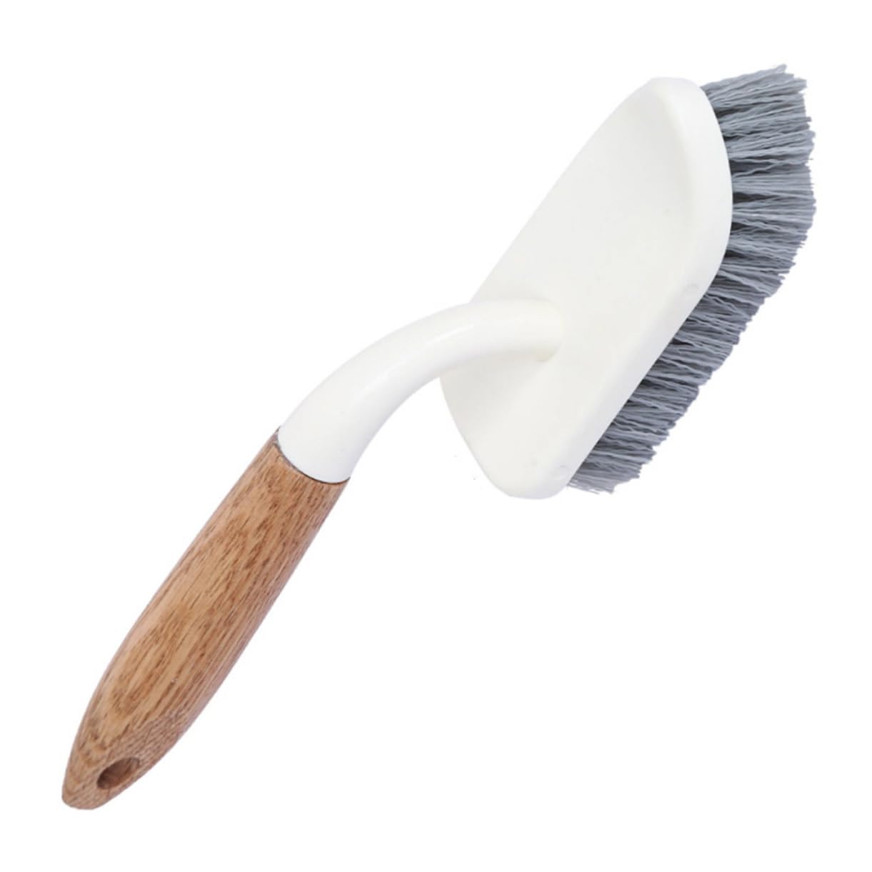 NULYLU Thick Bristle Cleaning Brushes for Household Use 1pc Tub Brush Set White Sturdy Easy to Bend for Cleaning