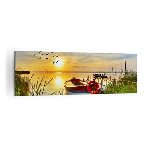 Coucher de soleil l'été les gens tableau pour une ambiance zen