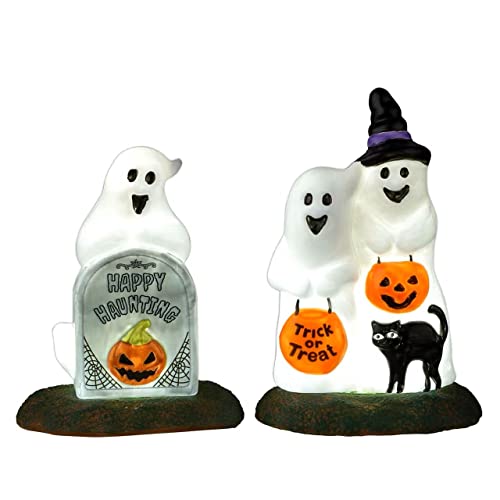 LEMAX - Happy Halloween Ghosts, Set of 2, B/o