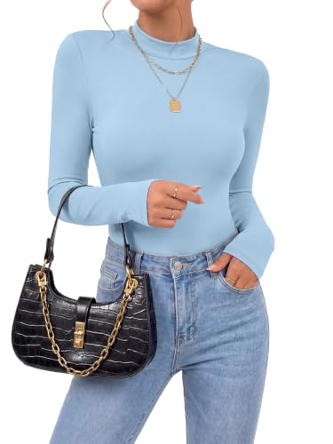 Image of OPOIPIN Women's Long Sleeve Basic Bodysuit