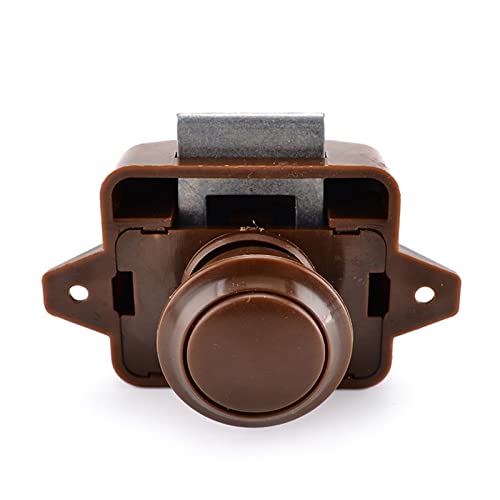 Serrure push 26mm pour bloquer l'ouverture des tiroirs de camping-car en route
