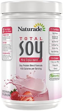 Naturade Total Soy All-Natural Powder - Strawberry Creme - 17.88 oz