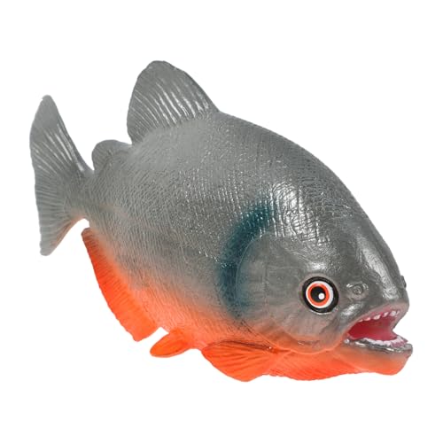 CIYODO Piraña De Plástico Realista Juguete Decorativo para Niño Niña y Adultos Adecuado para Acuarios Jardines y Aprendizaje Temprano