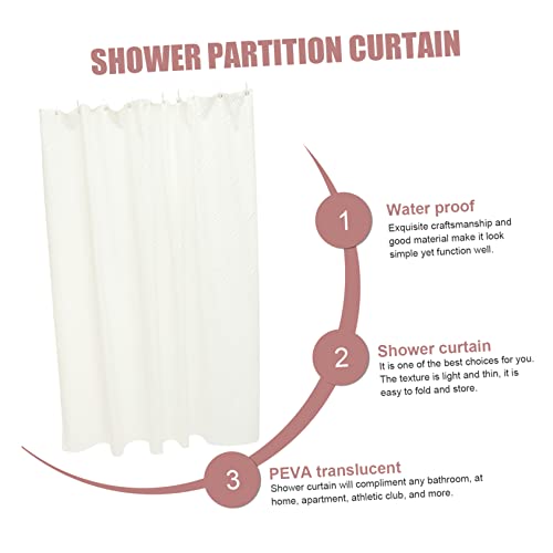 Rideau de douche imperméable Cabilock lavable pour salle de bain