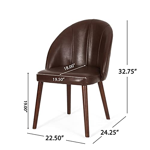 Christopher Knight Home Cullimore Channel Stitch Dining Chairs - Dark Brown/Espresso (Set of 2) - Image 4