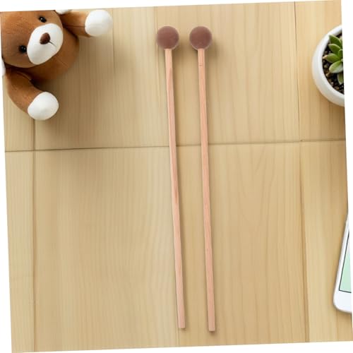 1 Par de Baquetas de Madera para Marimba, Xilófono y Glockenspiel con Cabeza de Goma Silenciosa para Uso Profesional y Principiantes miniatura 6