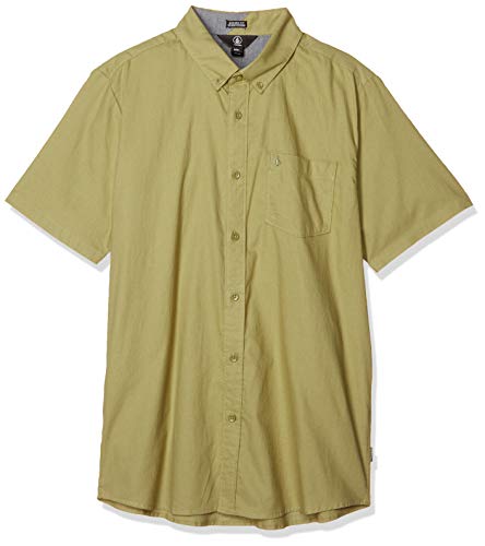 Volcom Men's Everett Oxford Short Sleeve Button Down Shirt