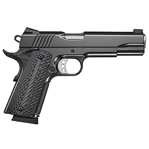 Cool Hand 1911 G10 Grips, Full Size (Government/Commander), Gun Screws Included, Big Scoop, Ambi Safety Cut, Ops Texture, Gun Metal #TOP2