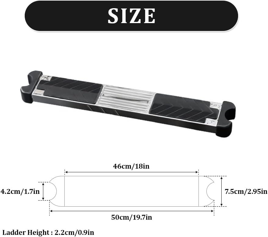 YUEWO Swimming Pool Ladder Step 304 Stainless Steel Pedal for Ground Underground Ladders with 2 Screws for Swimming Pool Accessory Replacement