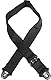 D’Addario Accessories Auto Lock Gitarrengurt - Gitarrengurt mit Verschluss - Locking Guitar Strap - Schwarz, Drehgelenk Polypro