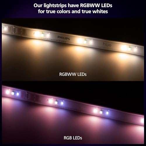 Image of Philips Hue 5m Smart Individual LED Light Base Kit for Indoor, 1 Pack, Control with Hue App - Compatible with Alexa, Google Assistant and Apple HomeKit