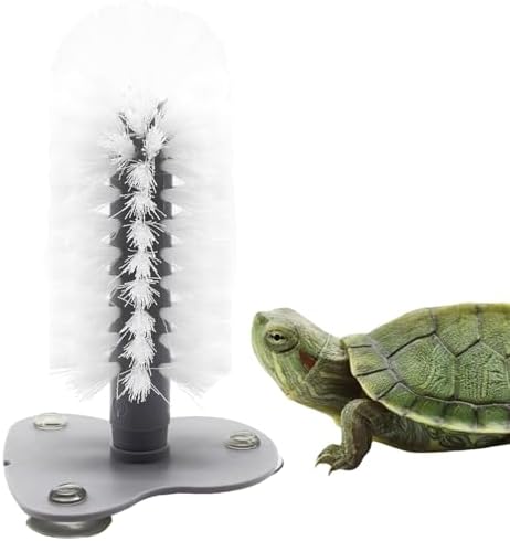 DoubleWood Turtle Brush with Suction Cup for Tank, Turtle Toys fo...