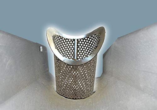 Colador para drenaje de zanja 4 x 8 pulgadas acero inox miniatura 3