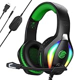 Best Pc Headphones - Fachixy「2024 New」FC100 RGB Gaming Headset for PS4/PC/Xbox/Nintendo Switch Review 