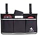 Wheelchair Side Bag - Arm Rest Pouch - Wheel Chair Accessories Organizers - Fits Walkers, Rollators, Scooters (Black)