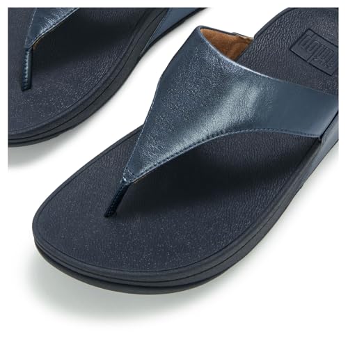 Image of FitFlop Womens Lulu Leather Toe Post Sandals