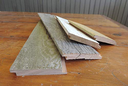 Interior Barn Wood Wall Paneling Sample Pack, Reclaimed Real Rustic Shiplap Ceiling, Kitchen, Bathroom DIY Planks- Many Accent Color Options. AllBarnWood Farmhouse Wall Sample Pack.