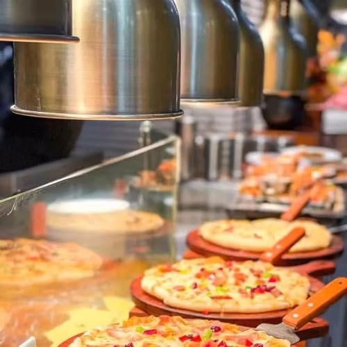 Retractable Food Warming Lamp, Suitable For Commercial Hotel Kitchens(Gold)