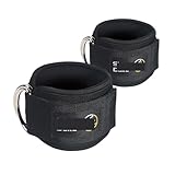 AFFJKZIEO Ankle Protection 1/2Pcs Padded Ankle Straps Ankle Straps for Comfortable Gym Pulley Brace Elastic Supports(2Pcs)
