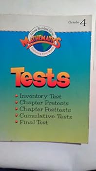 Paperback Silver Burdett Mathematics 4 Tests Book