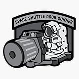 Space Shuttle Door Gunner Window Bumper Sticker Decal 5'