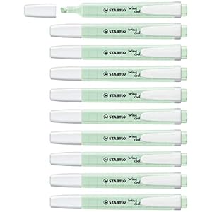 Tekstmarkeerstift – STABILO swing cool Pastel Edition – 10 stuks – vleugje mint