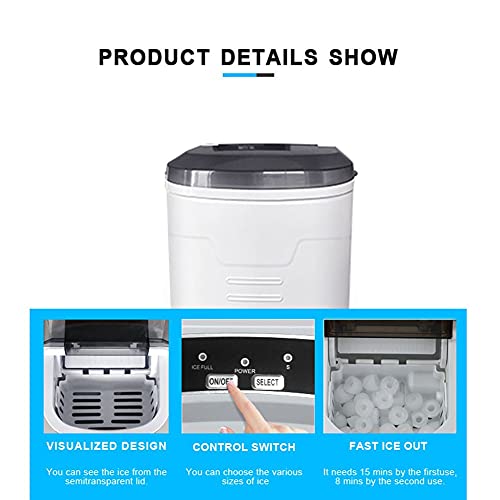Máquina de Hielo Portátil para Mostrador 9 Cubos 6 Min miniatura 6