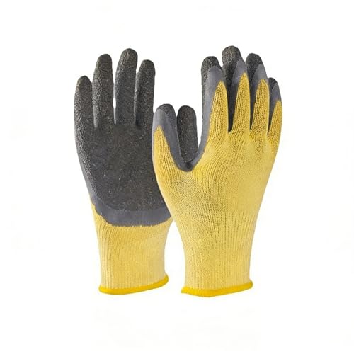 Uadme 1 Paire Gants Isolés Électriques Résistants à la Tension, 400V Caoutchouc Antidérapant Gants de Travail Electricien, pour l'Entretien Électrique