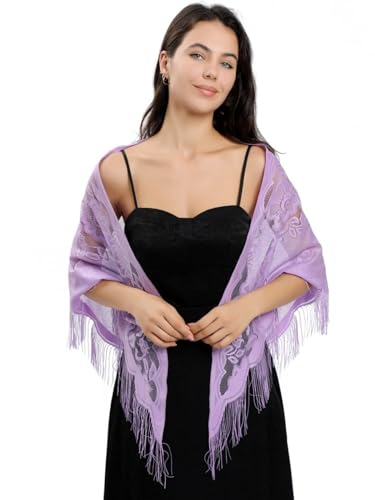 Lace Scarf Shawls and Wraps Capes for Evening Wedding Guest Dresses Date Night Out Wear Gifts for Women Her 14 Colors3