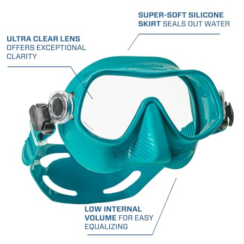 Máscara ScubaPro Steel Comp de apnea con lentes de vidrio templado negro 4