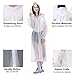HLK.Sports Raincoat, [2 Pack] EVA Reusable Rain Coats Rain Ponchos with Hood and Elastic Cuff Sleeves, Size 59