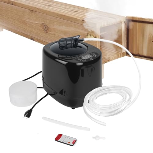 Wood Bending Steam Generator 1000W Electric Wood Steamer Kit with 9-Stage Power 10m Remote Triple Safety 3L Steam Box for Wood Projects & Curved Designs -Steam Box Plan/Accessories