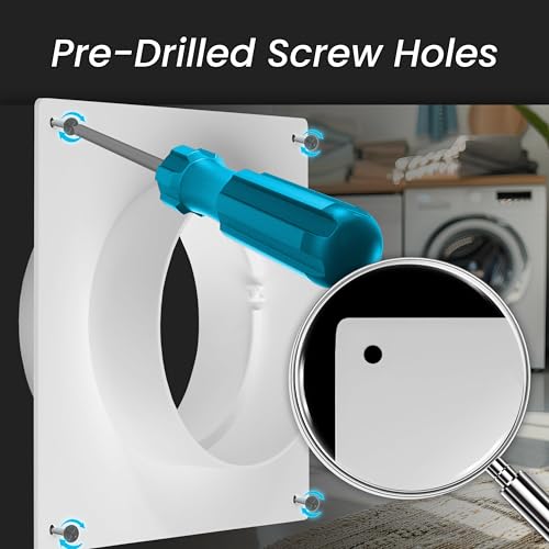 100 mm Kanalverbinder Flansch, Kunststoff gerader Rohrflansch für Heizung, Kühlung, Lüftungssystem (10 cm), Wandflansch für Klimaanlage, Abluftschlauch, Abluftrohr, Lüftungsrohr Verbindungsstueck